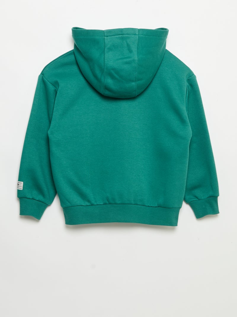 Bedruckter Kapuzenpullover Vert - Kiabi