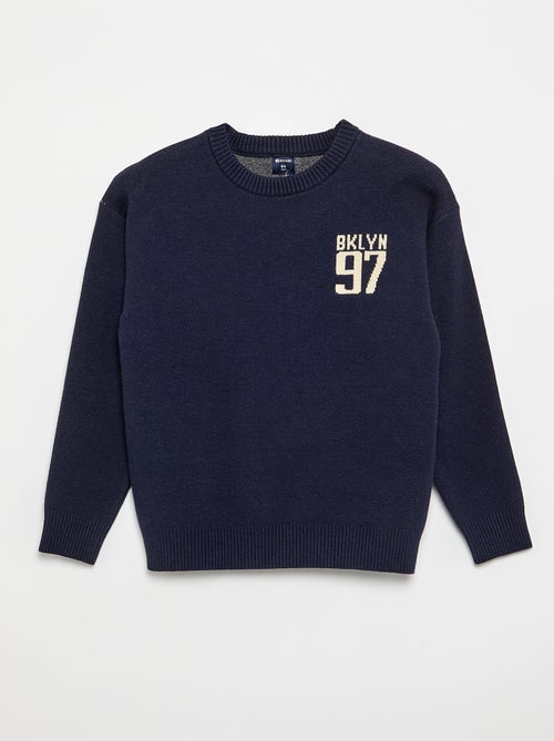 Bedruckter Langarm-Pullover - Kiabi