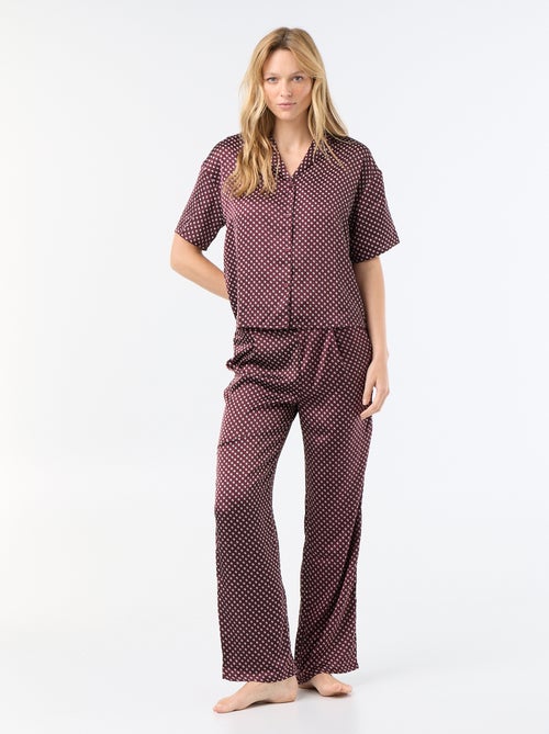 Bedruckter Pyjama aus leichter Maschenware - Kiabi