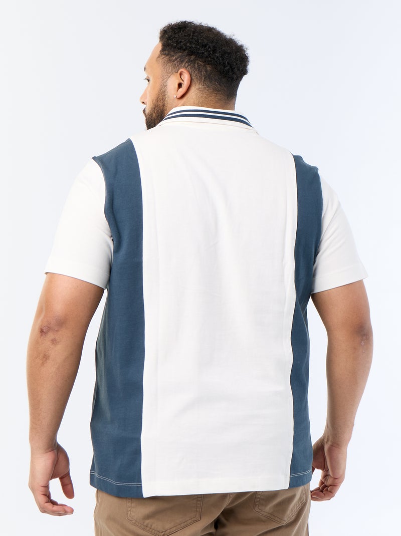 Bedrucktes Jersey-Polohemd Beige - Kiabi