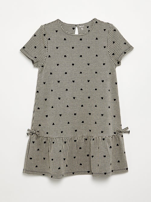 Bedrucktes Kleid mit kurzen Ärmeln - Kiabi Bedrucktes Kleid mit kurzen Ärmeln - Kiabi