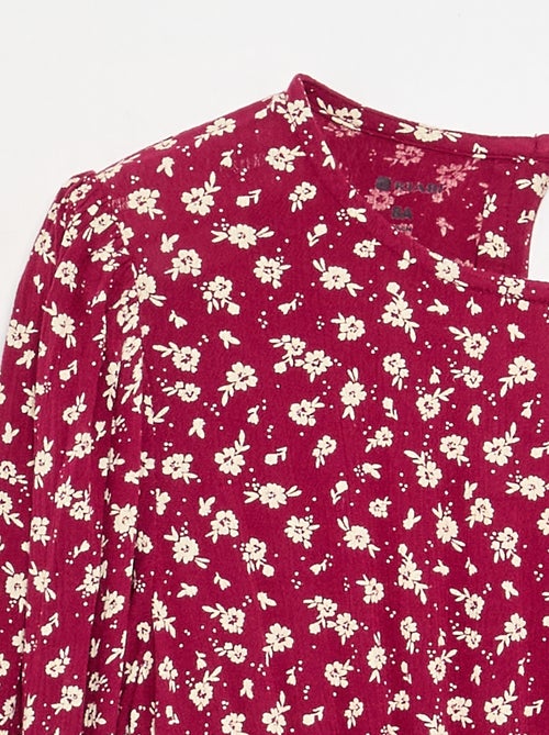 Bedrucktes Kleid mit Rüschen - Kiabi