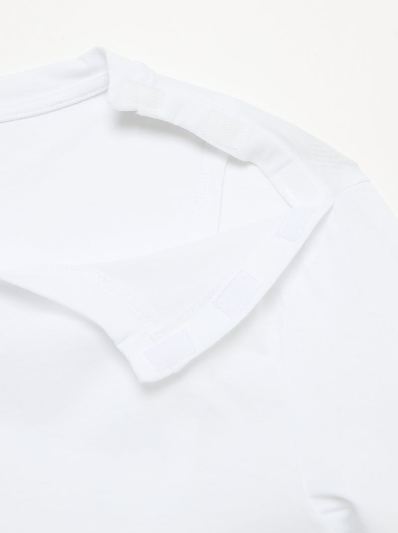 Bedrucktes Kurzarm-T-Shirt – Einfach anzuziehen Weiß - Kiabi