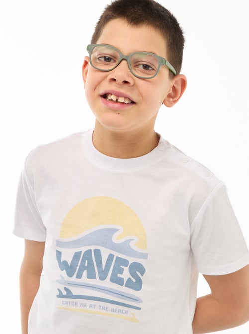 Bedrucktes Kurzarm-T-Shirt – Kollektion "Einfaches Anziehen" - Kiabi