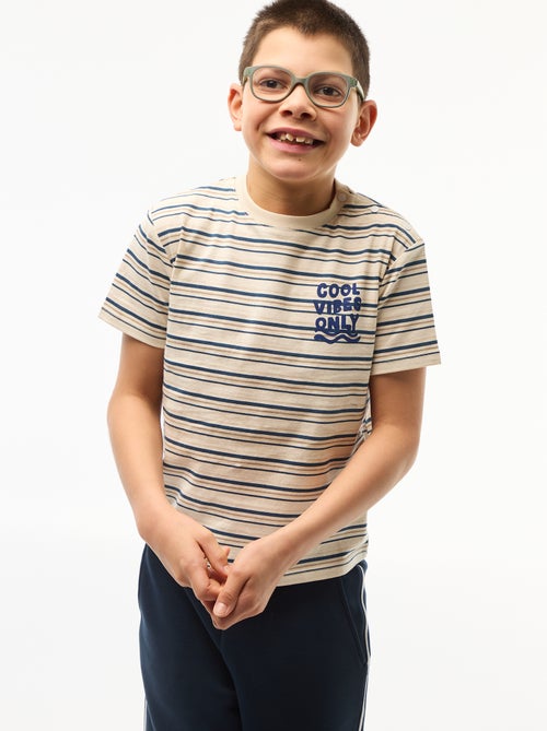 Bedrucktes Kurzarm-T-Shirt – Kollektion für einfaches Anziehen - Kiabi