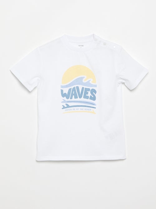 Bedrucktes Kurzarm-T-Shirt – Kollektion für einfaches Anziehen - Kiabi
