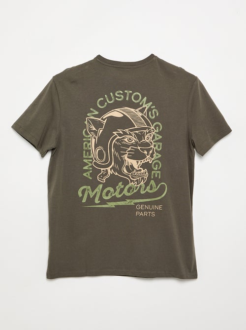 Bedrucktes Kurzarm-T-Shirt – Kollektion leicht anzuziehen - Kiabi