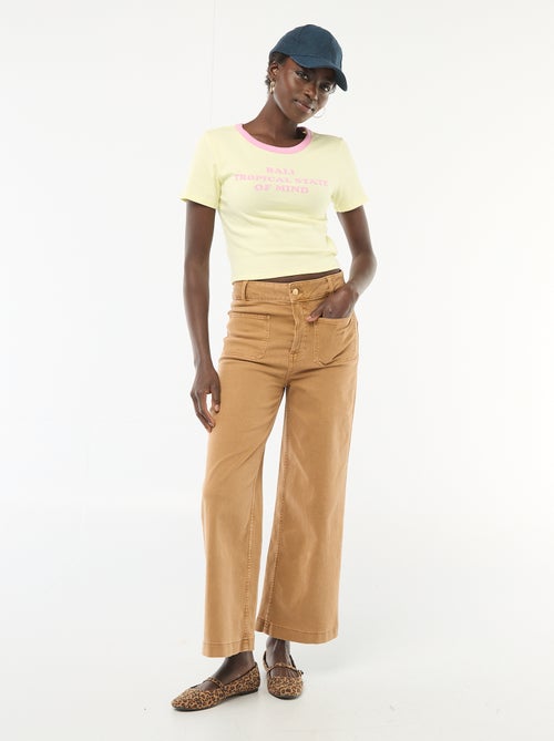Bedrucktes Kurzarm-T-Shirt mit Muster - Kiabi