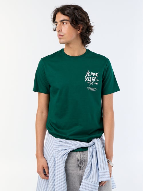 Bedrucktes Kurzarm-T-Shirt - Kiabi