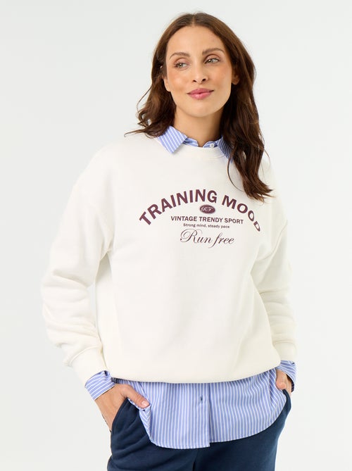 Bedrucktes Langarm-Sweatshirt - Kiabi