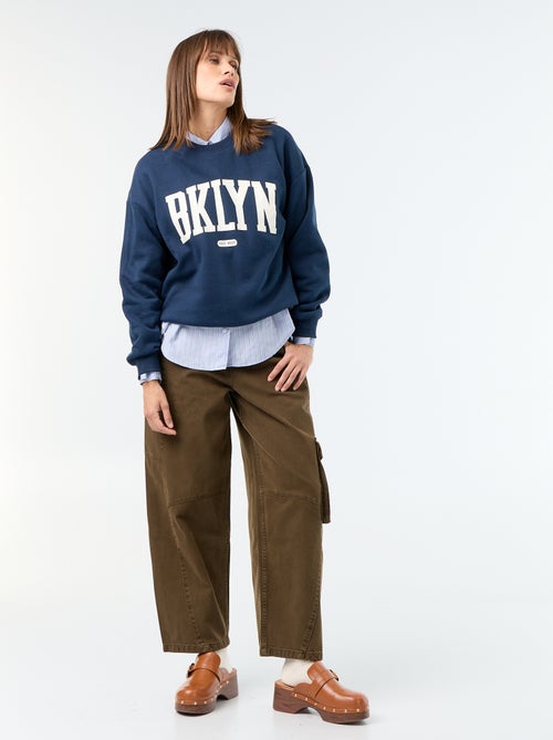 Bedrucktes Langarm-Sweatshirt - Kiabi