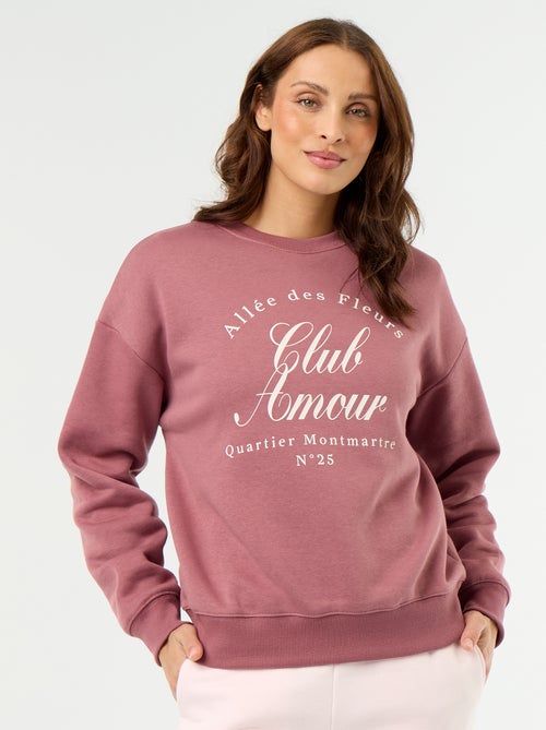 Bedrucktes Langarm-Sweatshirt - Kiabi