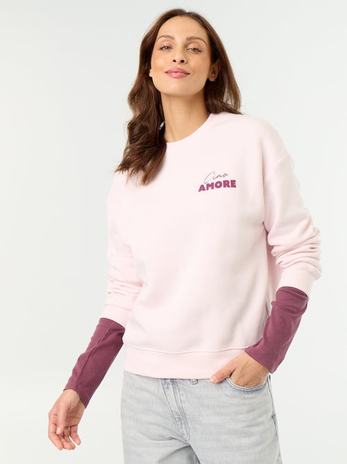 Bedrucktes Langarm-Sweatshirt - Kiabi