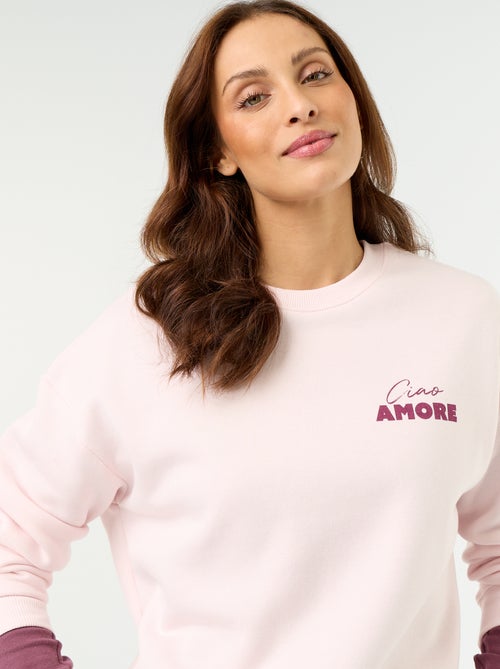 Bedrucktes Langarm-Sweatshirt - Kiabi
