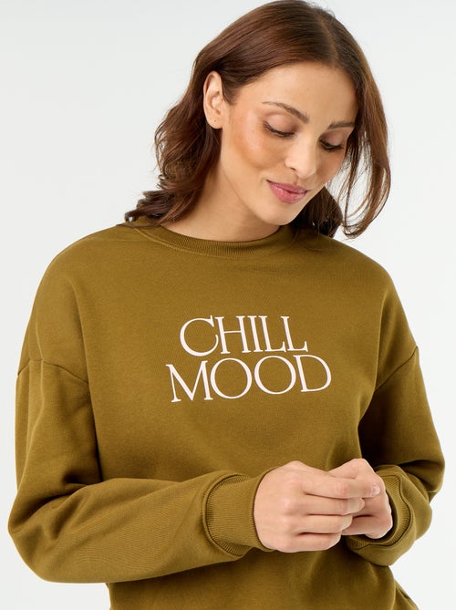 Bedrucktes Langarm-Sweatshirt - Kiabi