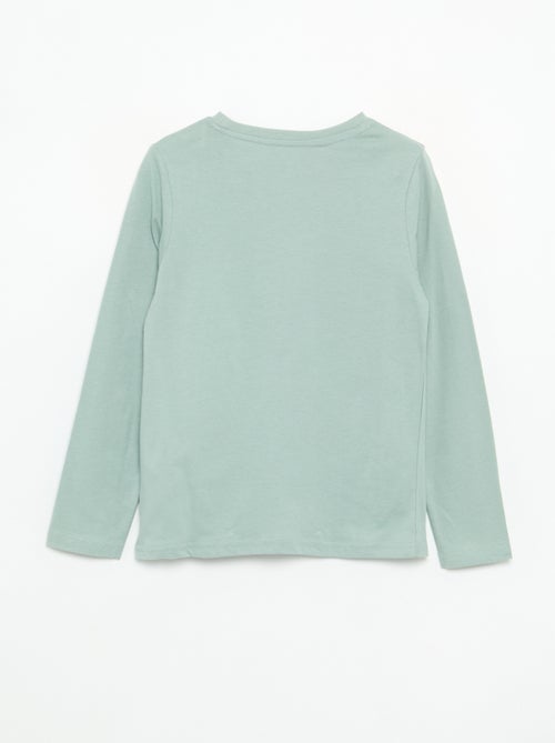 Bedrucktes Langarm-T-Shirt - Kiabi