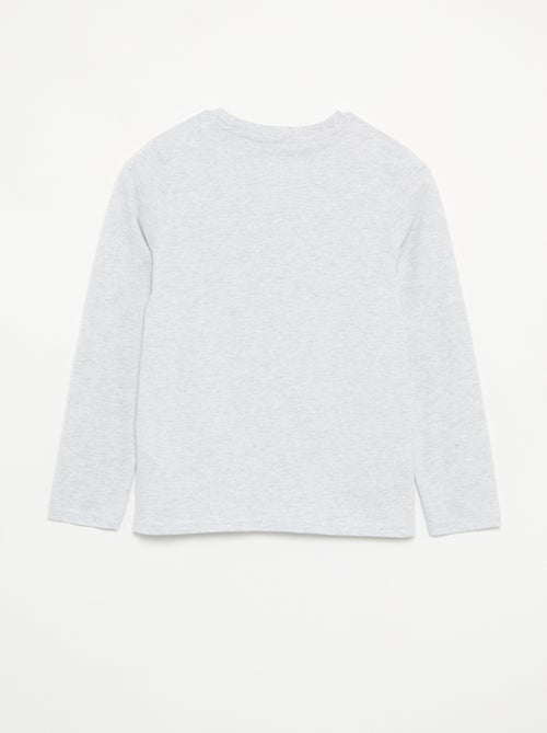 Bedrucktes Langarm-T-Shirt - Kiabi