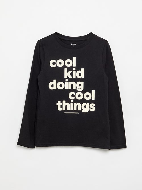 Bedrucktes Langarm-T-Shirt - Kiabi