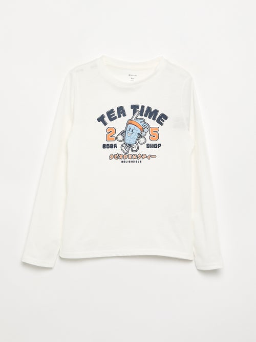 Bedrucktes Langarm-T-Shirt - Kiabi