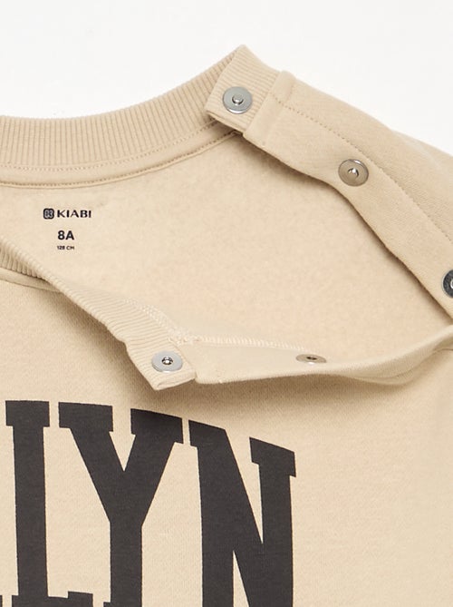 Bedrucktes Molton-Sweatshirt – einfach anzuziehen - Kiabi