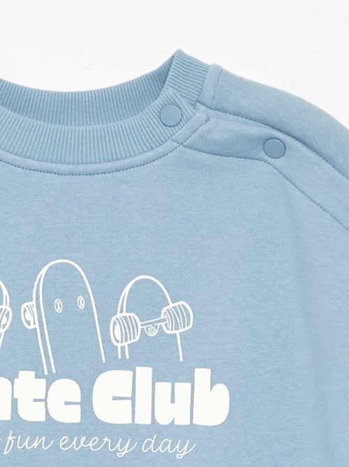 Bedrucktes Molton-Sweatshirt – einfach anzuziehen - Kiabi