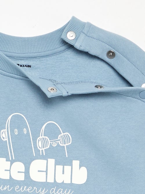 Bedrucktes Molton-Sweatshirt – einfach anzuziehen - Kiabi
