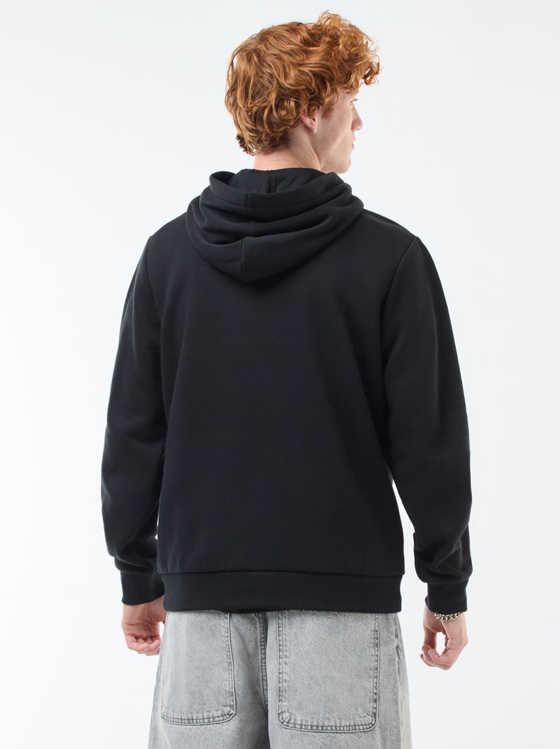 Bedrucktes Molton-Sweatshirt Schwarz - Kiabi