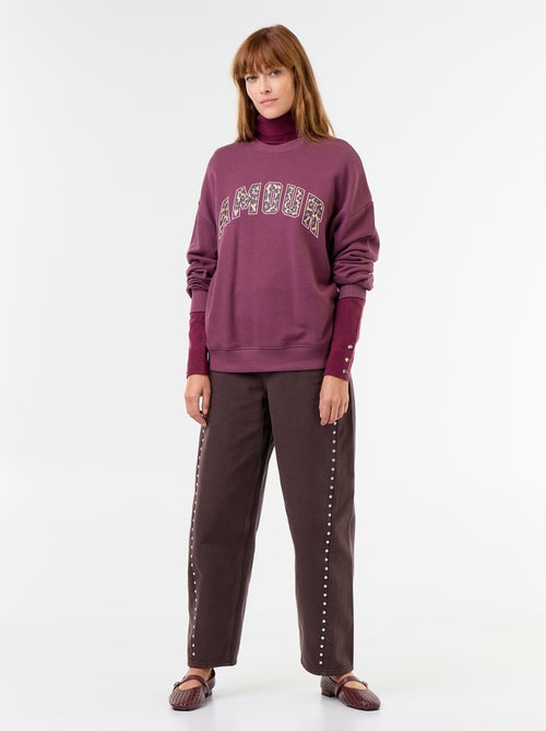 Bedrucktes Oversize-Sweatshirt - Kiabi