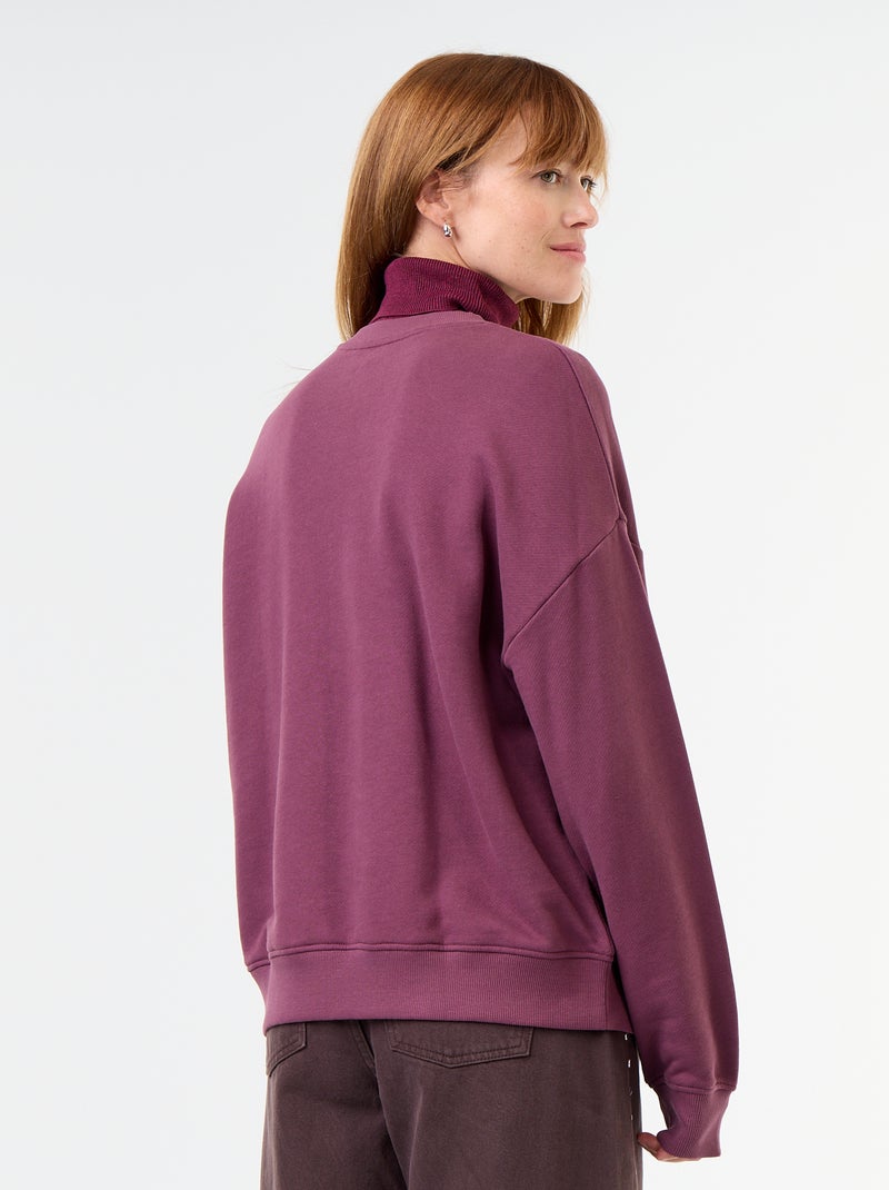 Bedrucktes Oversize-Sweatshirt Rosa - Kiabi