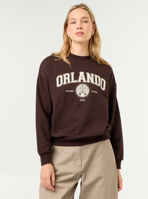 Bedrucktes Rundhals-Sweatshirt - Kiabi