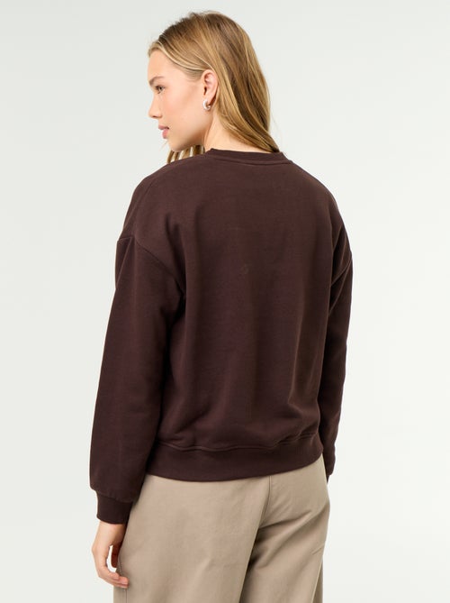 Bedrucktes Rundhals-Sweatshirt - Kiabi