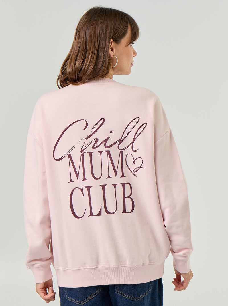 Bedrucktes Still-Sweatshirt Rose - Kiabi