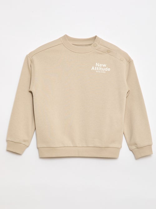 Bedrucktes Sweatshirt - Einfach anzuziehende Kollektion - Kiabi