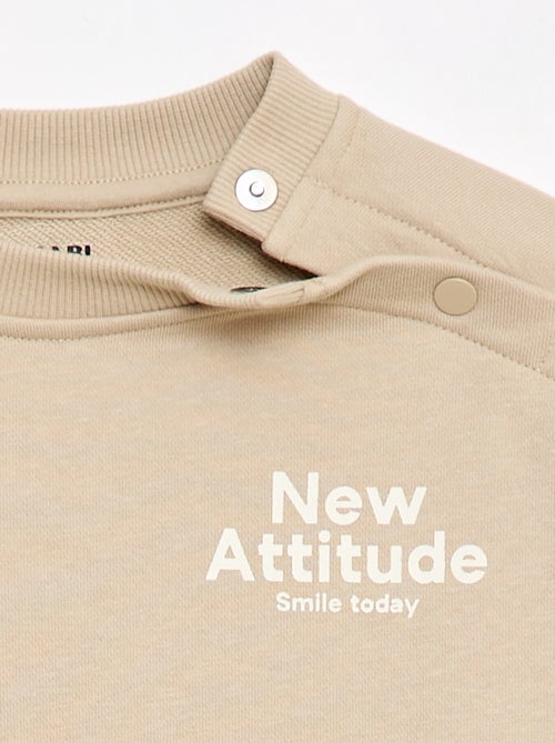 Bedrucktes Sweatshirt - Einfach anzuziehende Kollektion - Kiabi