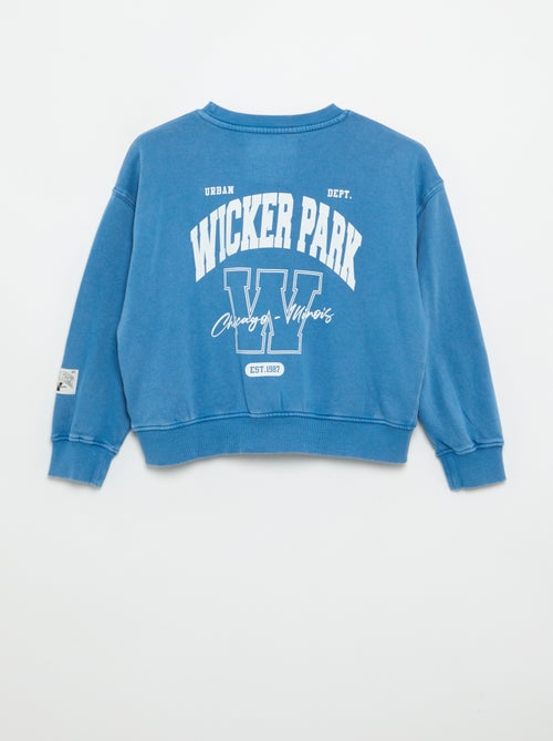 Bedrucktes Sweatshirt aus French Terry - Kiabi