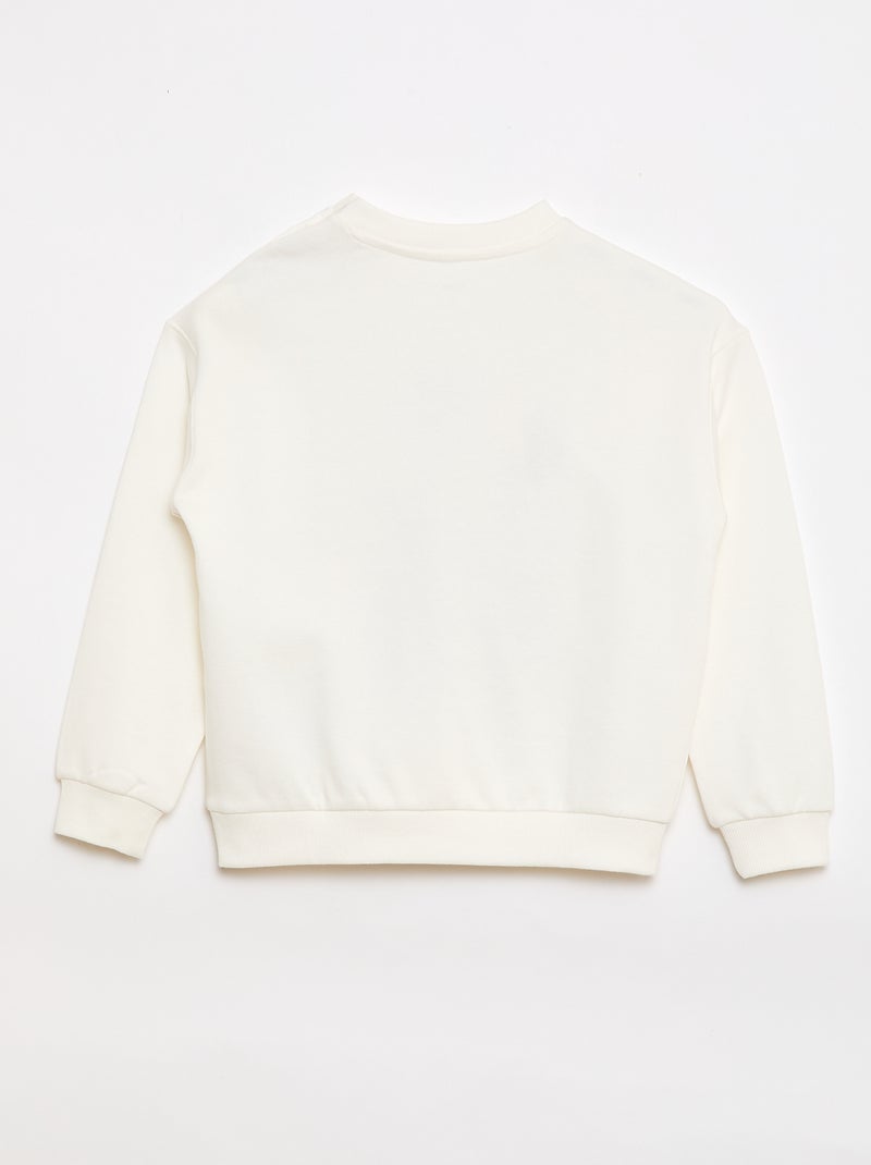 Bedrucktes Sweatshirt – "Minnie" "Disney" – Kollektion zum einfachen Anziehen Weiß - Kiabi