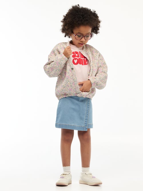 Bedrucktes Sweatshirt mit flauschiger Optik - Kollektion zum einfachen Anziehen - Kiabi