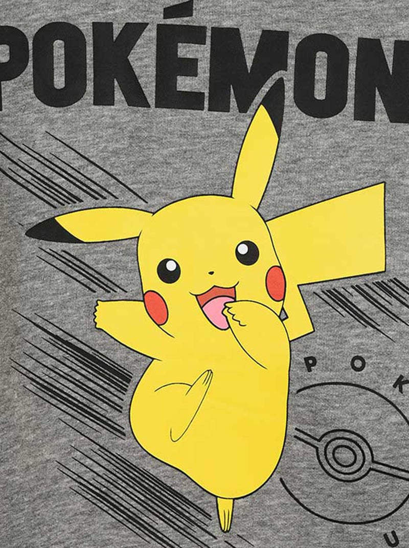 Bedrucktes Sweatshirt 'Pokémon' 'Pikachu' Grau - Kiabi
