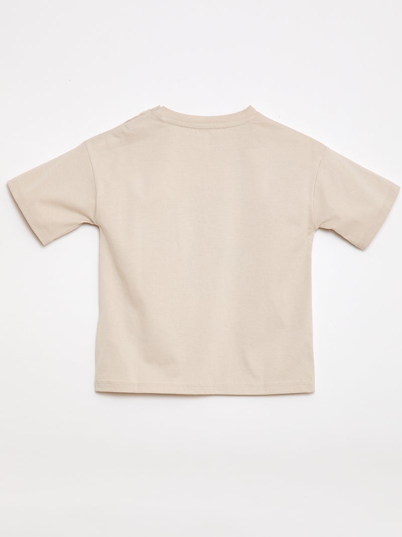 Bedrucktes T-Shirt - Spider-Man - Marvel - Kollektion zum einfachen Anziehen Beige - Kiabi