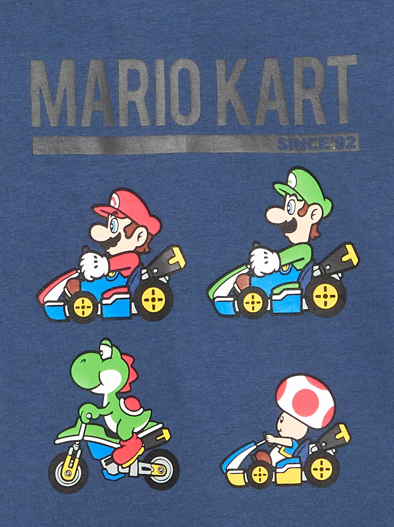 Bedrucktes T-Shirt 'Mario Kart' – Kollektion zum einfachen Anziehen Blau - Kiabi