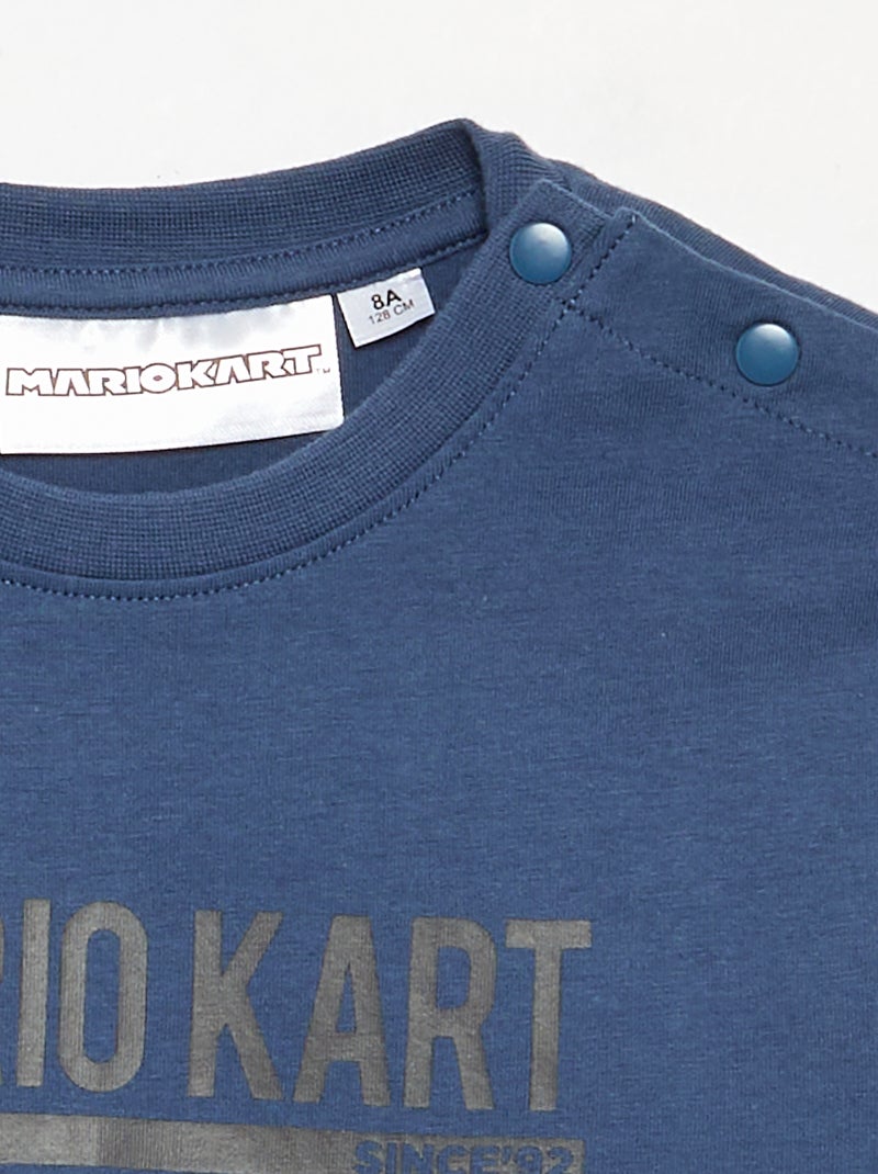 Bedrucktes T-Shirt 'Mario Kart' – Kollektion zum einfachen Anziehen Blau - Kiabi