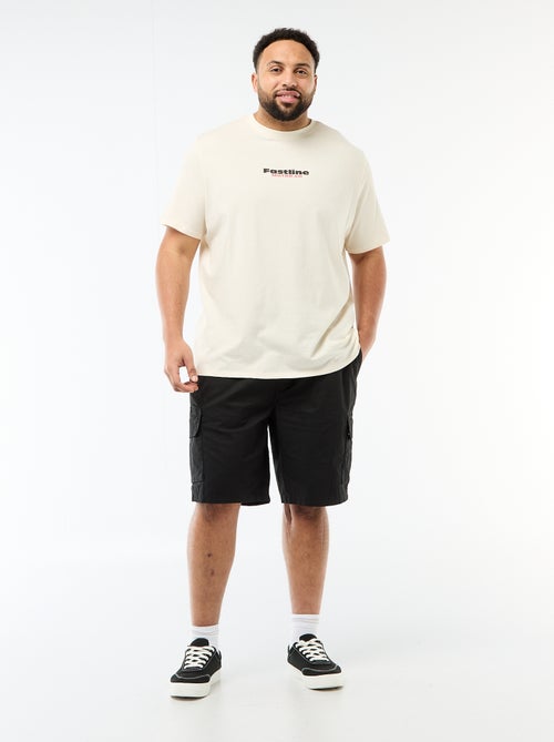 Bedrucktes T-Shirt mit kurzen Ärmeln und Rundhalsausschnitt - Kiabi