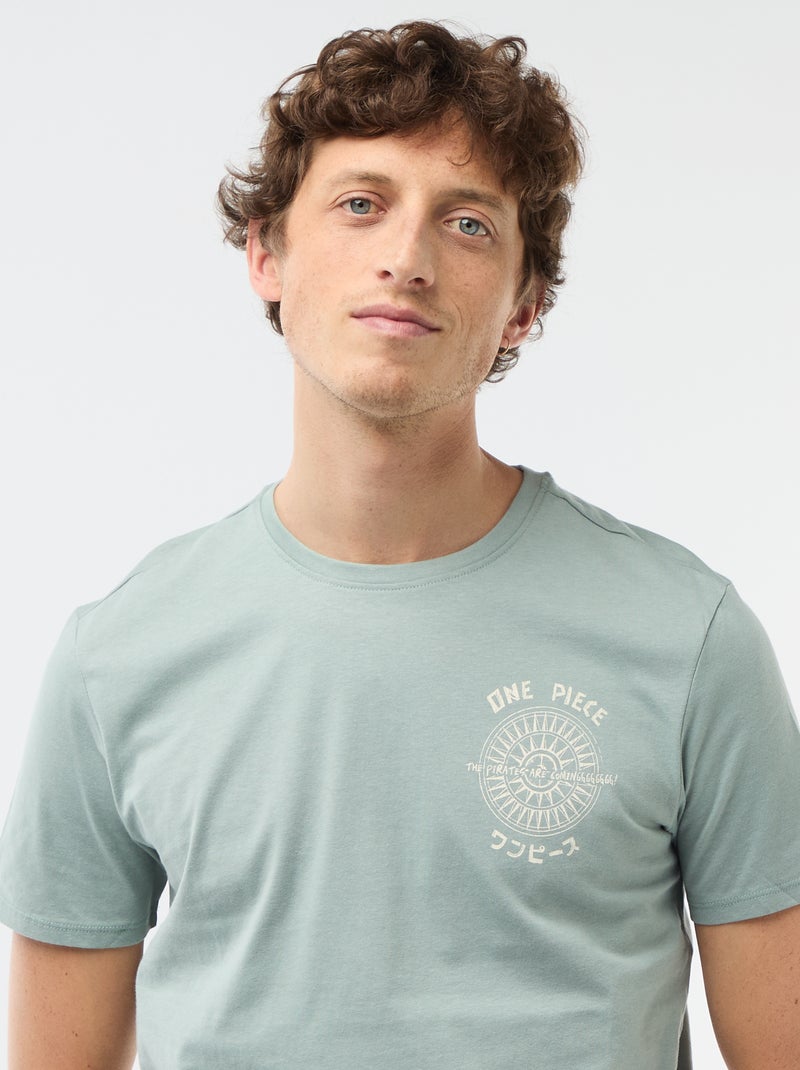 Bedrucktes T-Shirt 'One piece' Grün - Kiabi