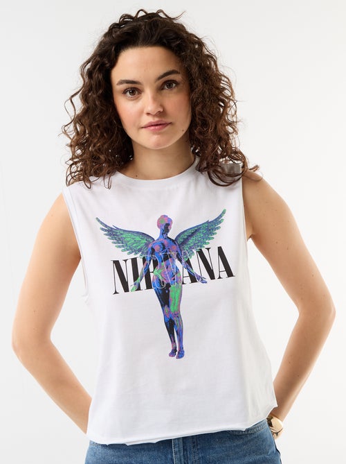 Bedrucktes Tanktop 'Nirvana' - Kiabi Bedrucktes Tanktop 'Nirvana' - Kiabi
