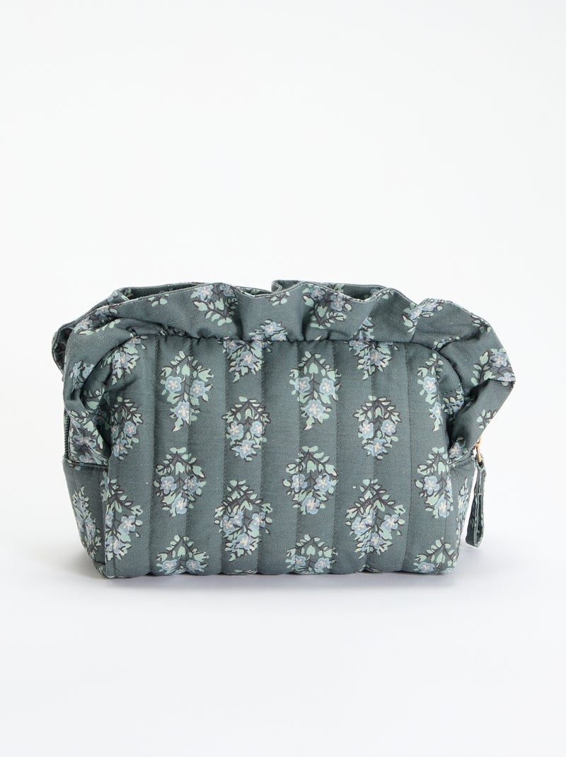 Bedrucktes Textil-Necessaire Vert - Kiabi