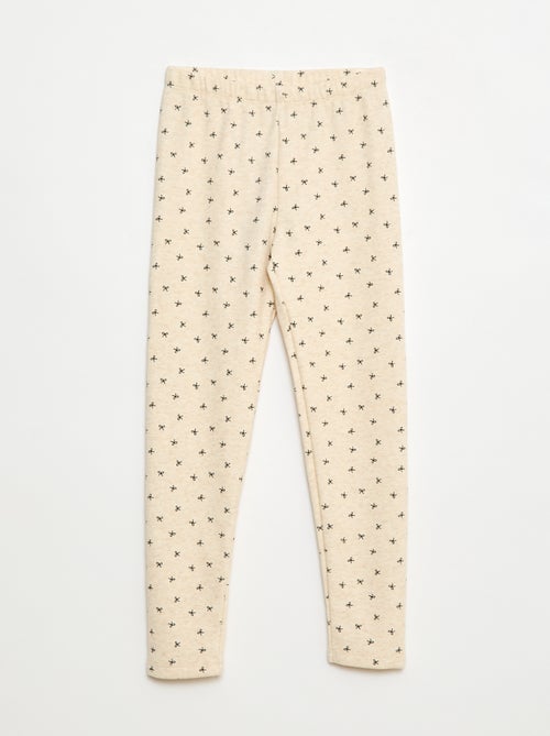 Bedrucktes warmes Legging mit Samt-Innenseite - Kiabi