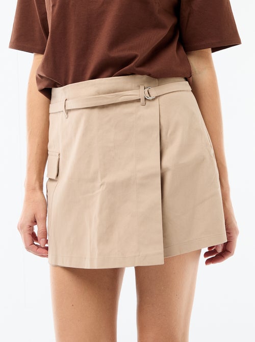 Belted Mini Skort - Kiabi