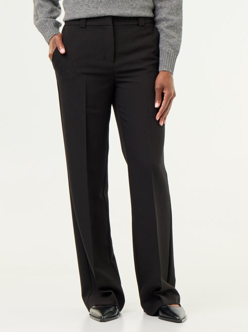 Belted straight-leg trousers - Kiabi