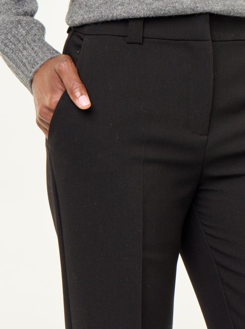 Belted straight-leg trousers - Kiabi