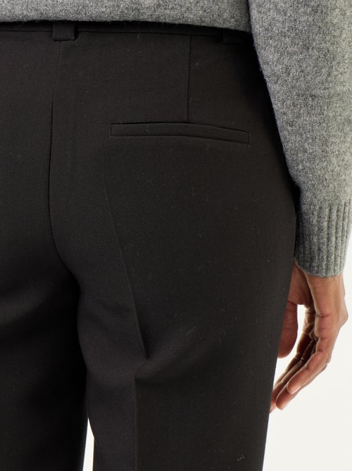 Belted straight-leg trousers - Kiabi